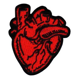 Tygmärke Broderat Rött Hjärta