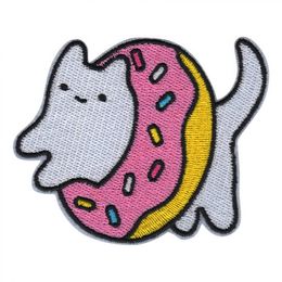 Stofmærke Kat i Donut