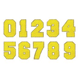 Kangasmerkki Numero Keltainen