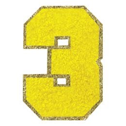 Diaesitys - Kangasmerkki Numero Keltainen