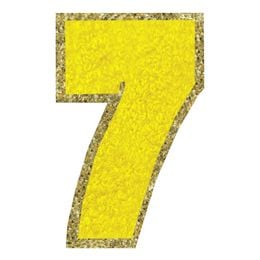 Diaesitys - Kangasmerkki Numero Keltainen