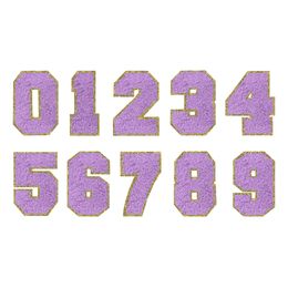 Tygmärke Siffra Lila