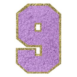 Bildspel - Tygmärke Siffra Lila