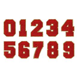 Stoffmerke Rødt Tall
