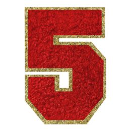 Lysbildefremvisning - Stoffmerke Rødt Tall