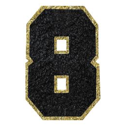 Bildspel - Tygmärke Siffra Svart