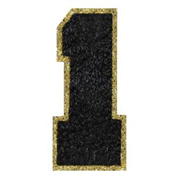 Bildspel - Tygmärke Siffra Svart