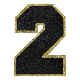 Bildspel - Tygmärke Siffra Svart