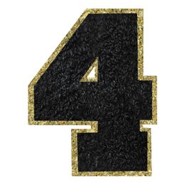 Bildspel - Tygmärke Siffra Svart