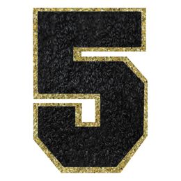 Bildspel - Tygmärke Siffra Svart