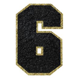 Bildspel - Tygmärke Siffra Svart