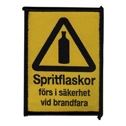 Tygmärke Spritflaskor Till Säkerhet