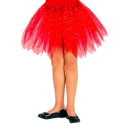 Tyllkjol Barn Glittrande Röd