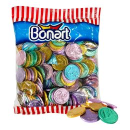 Chokolademønter Flerfarvede Økonomipakke