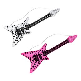 Oppustelig Elguitar Zebramønstret