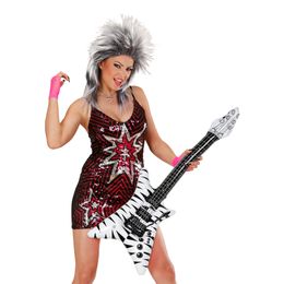 Lysbildefremvisning - Oppustelig Elguitar Zebramønstret