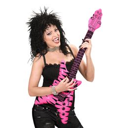 Lysbildefremvisning - Oppustelig Elguitar Zebramønstret