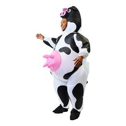 Bildspel - Uppblåsbar Ko med Juver Maskeraddräkt