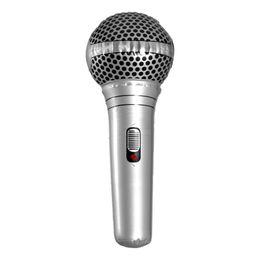 Uppblåsbar Mikrofon Grå