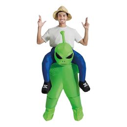 Uppblåsbar Ridande Alien Maskeraddräkt