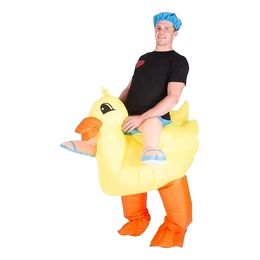Uppblåsbar Ridande Anka Maskeraddräkt