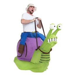 Uppblåsbar Ridande Snigel Maskeraddräkt