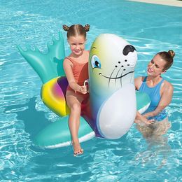 Bildspel - Uppblåsbart Sjölejon Badmadrass