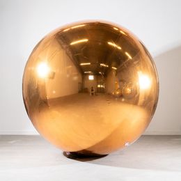Bildspel - Uppblåsbar Spegelboll Guld