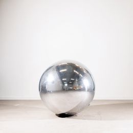Bildspel - Uppblåsbar Spegelboll Silver