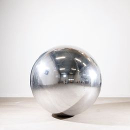 Bildspel - Uppblåsbar Spegelboll Silver