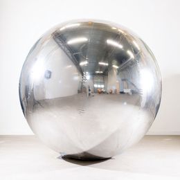 Bildspel - Uppblåsbar Spegelboll Silver