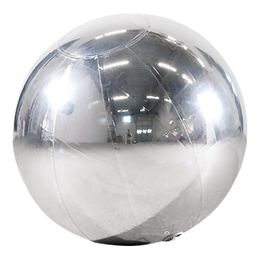 Bildspel - Uppblåsbar Spegelboll Silver