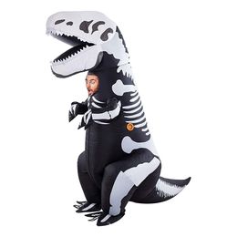 Oppusteligt T-Rex Skelet Kostume