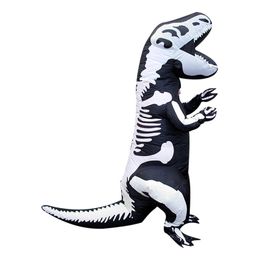 Lysbildefremvisning - Oppusteligt T-Rex Skelet Kostume
