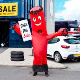 Bildspel - Uppblåsbar Wavy Man Maskeraddräkt