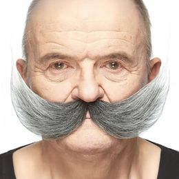 Uppfinnare Mustasch Svart/Vit