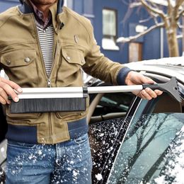 Bildspel - Utdragbar Snöborste med Isskrapa