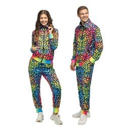 Bildspel - UV Leopard Träningsoverall Dam Maskeraddräkt