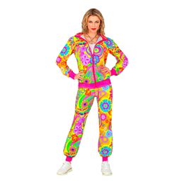 Lysbildefremvisning - UV Neon Hippie Tracksuit Kostume