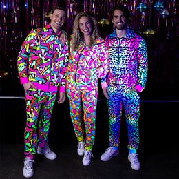 Bildspel - UV Pop Art Träningsoverall Herr Maskeraddräkt