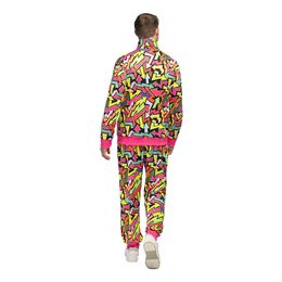 Bildspel - UV Street Art Träningsoverall Herr Maskeraddräkt