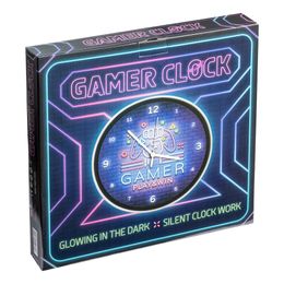Bildspel - Väggklocka Gamer Glow in the Dark