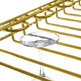 Lysbildefremvisning - Vægmonteret Vinglasholder Guld