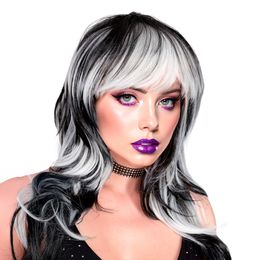 Vampiria Sort/Hvid Paryk