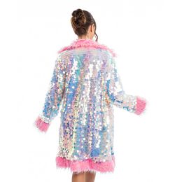 Bildspel - Vändbar Kappa med Paljetter Rosa Deluxe