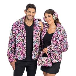 Lysbildefremvisning - Veske i fuskepels Leopard Flerfarget