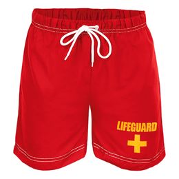 Vannløselige Badeshorts Rød