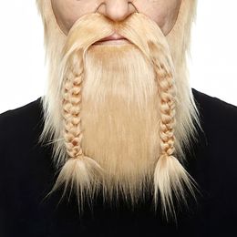 Viking Mustasch med Skägg Blond