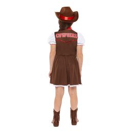 Lysbildefremvisning - Det Vilde Vesten Cowboygirl Børnekostume