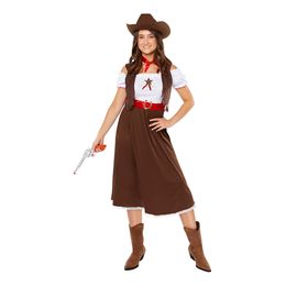 Det Vilde Vesten Cowgirl Kostume